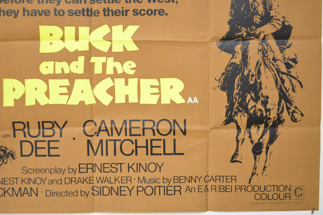 BUCK AND THE PREACHER (Bottom Right) Cinema Quad Movie Poster 