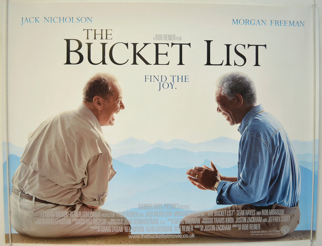 The Bucket List   Original Quad Poster - Film Poster - Movie Poster 