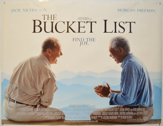 The Bucket List  Original Quad Poster - Film Poster - Movie Poster