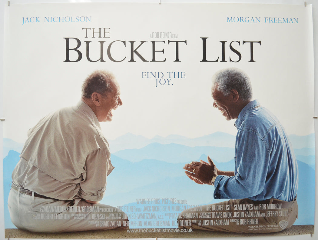 The Bucket List Original Quad Poster - Film Poster - Movie Poster  