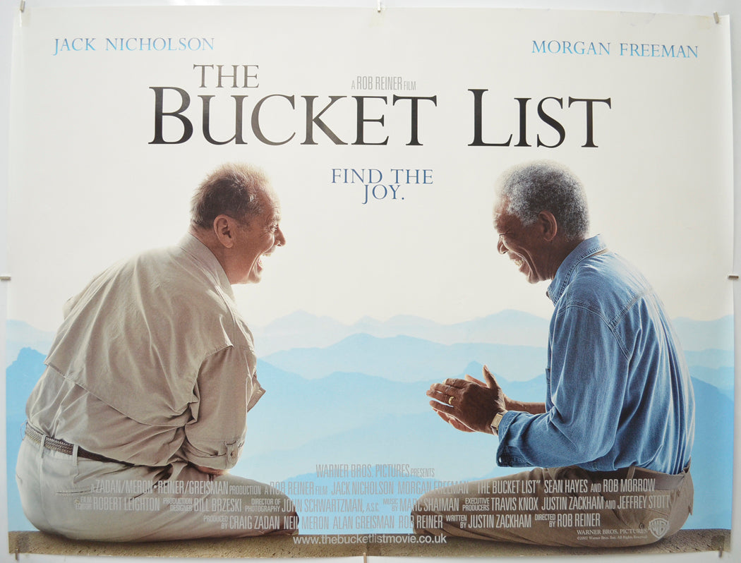 The Bucket List Original Quad Poster - Film Poster - Movie Poster  