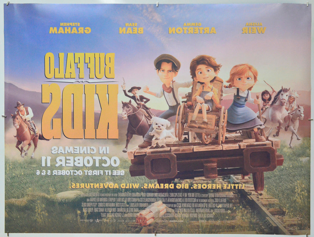 Buffalo Kids (Back) Cinema Quad Movie Poster 