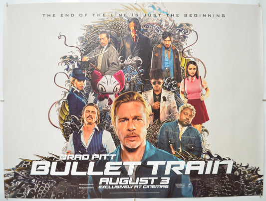 Bullet Train Original Quad Poster - Film Poster - Movie Poster 