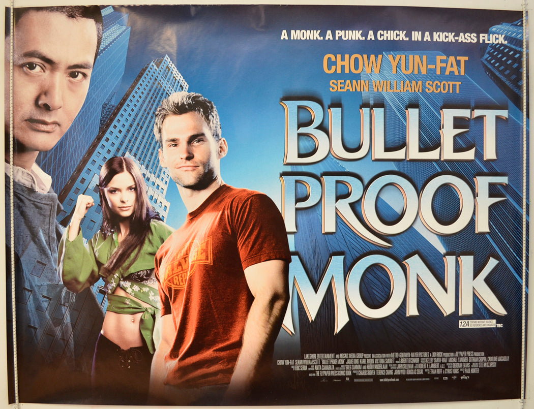 Bulletproof Monk  (a.k.a. Bullet Proof Monk)  Original Quad Poster - Film Poster - Movie Poster 