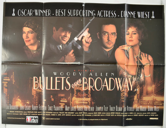 Bullets Over Broadway   Original Quad Poster - Film Poster - Movie Poster 