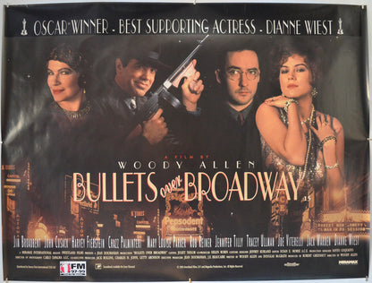 Bullets Over Broadway  Original Quad Poster - Film Poster - Movie Poster