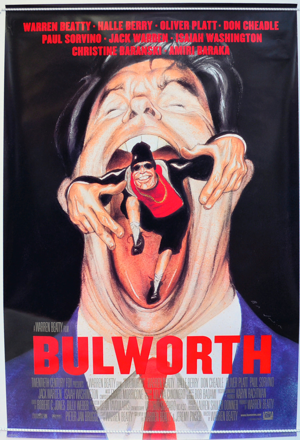 Bulworth  Original One Sheet Poster - Film Poster - Movie Poster 