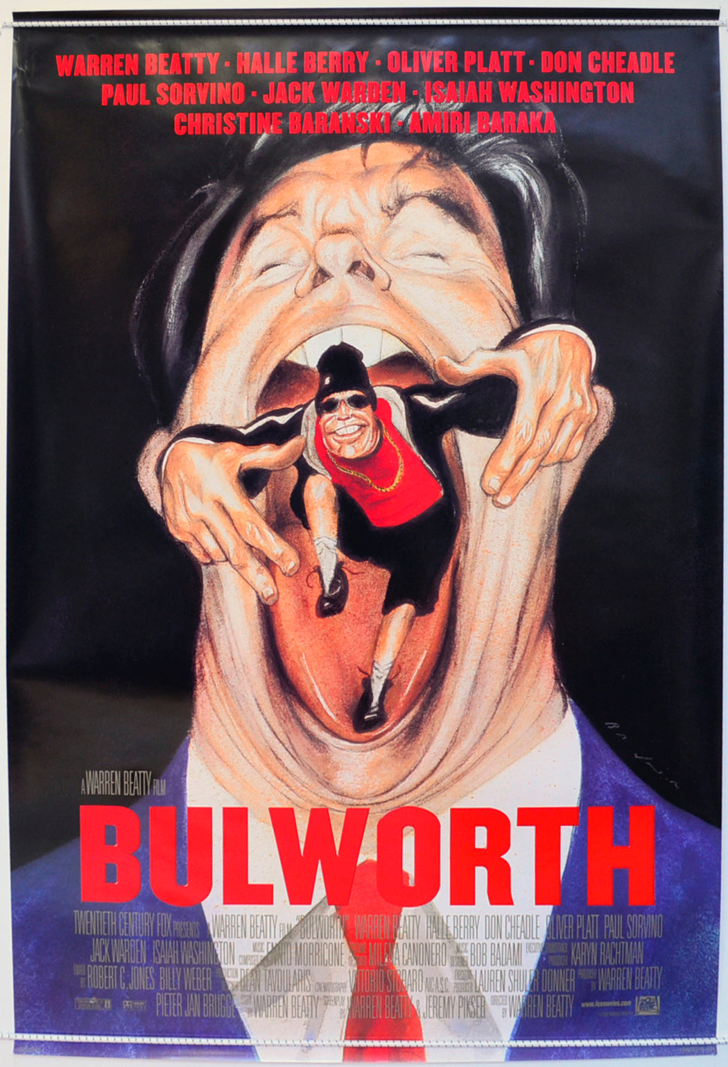 Bulworth  Original One Sheet Poster - Film Poster - Movie Poster 