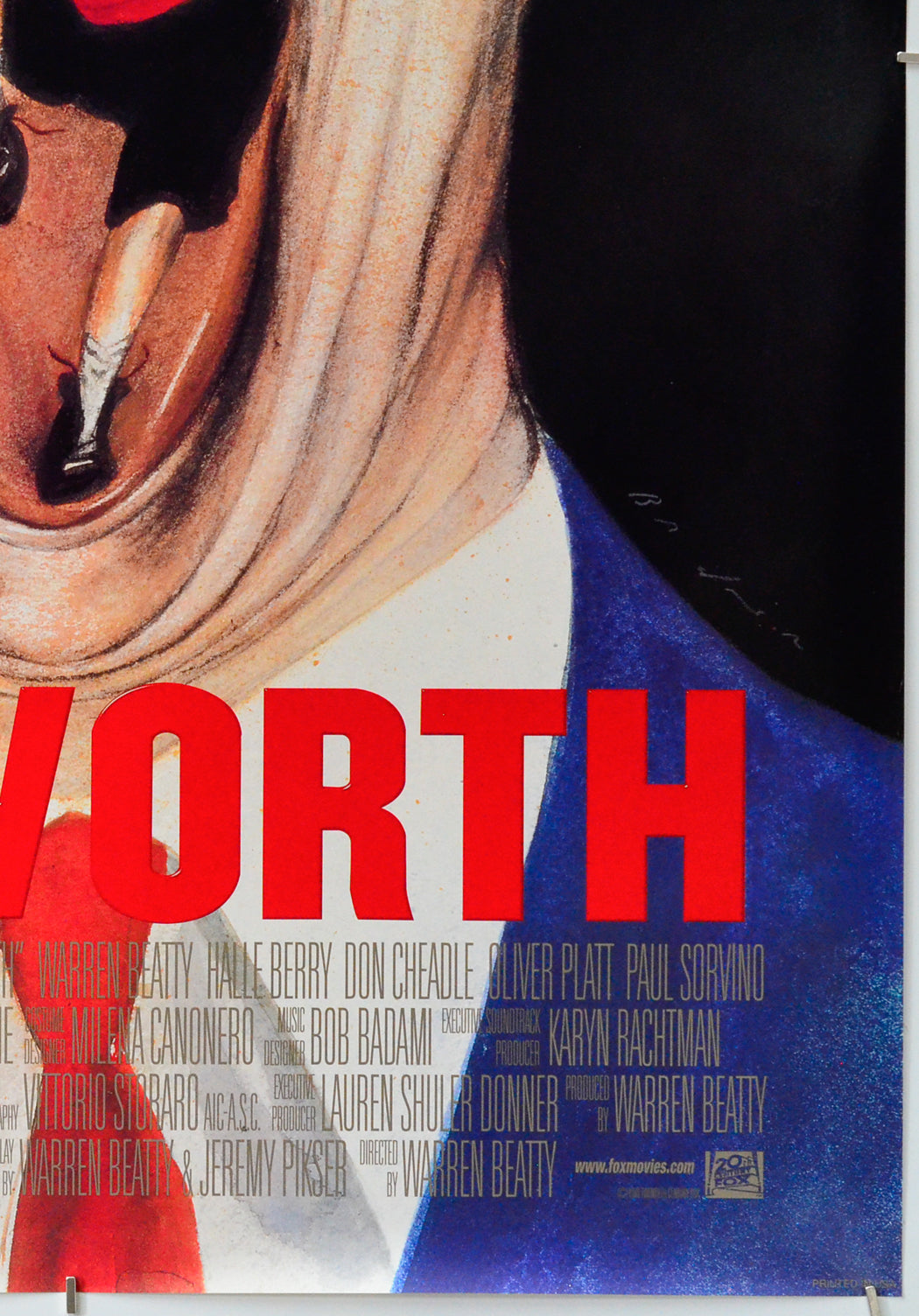 Bulworth (Bottom Right) Cinema One Sheet Movie Poster 