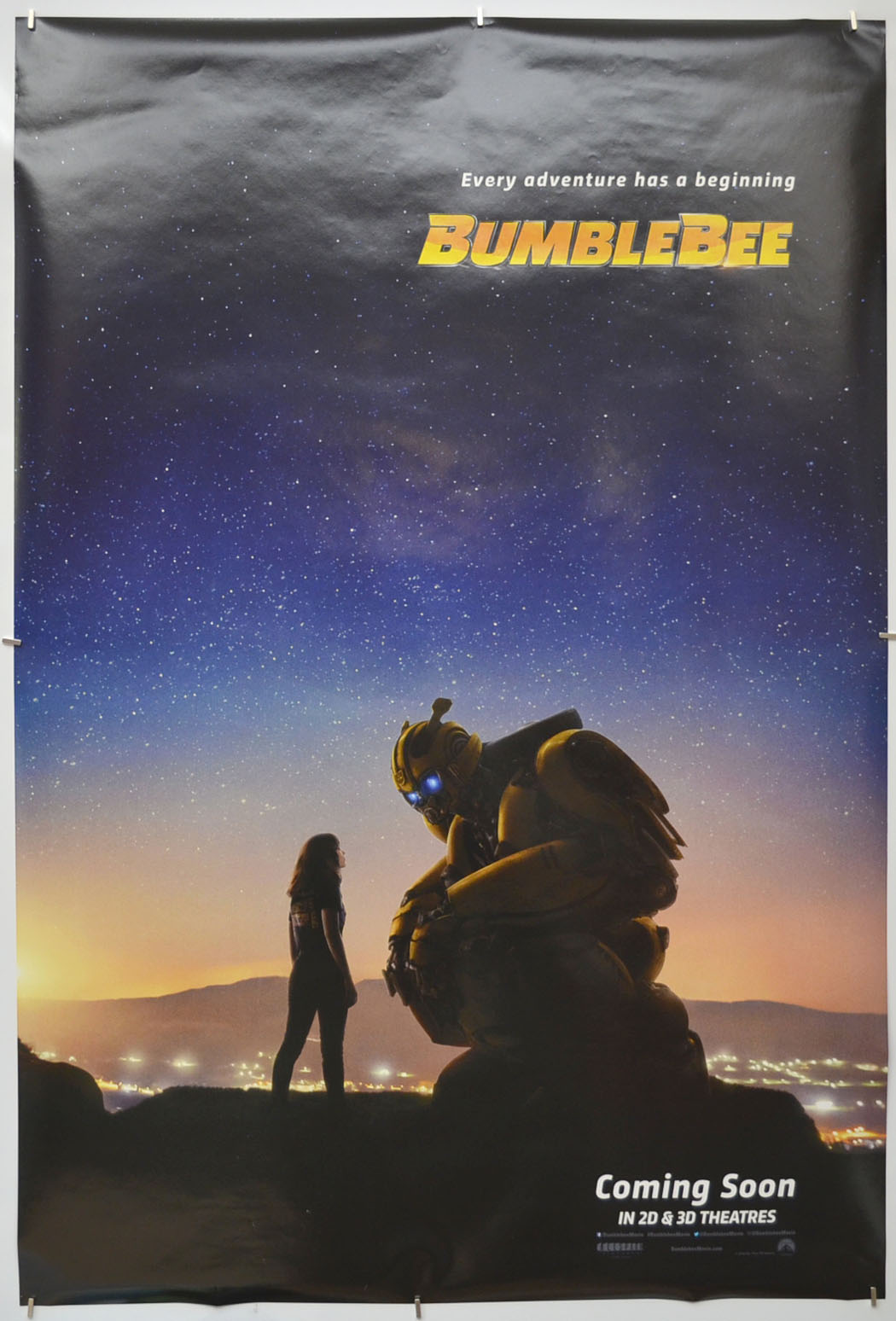 Bumblebee (Teaser / Advance Version) Original One Sheet Poster - Film Poster - Movie Poster