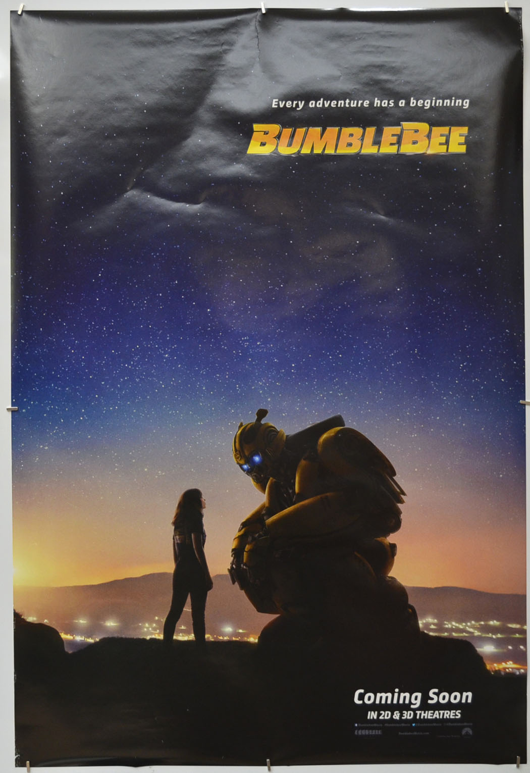 Bumblebee (Teaser / Advance Version) Original One Sheet Poster - Film Poster - Movie Poster