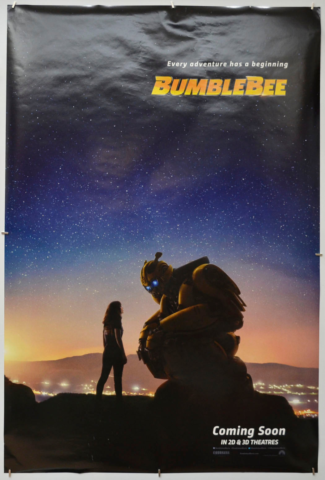 Bumblebee (Teaser / Advance Version) Original One Sheet Poster - Film Poster - Movie Poster