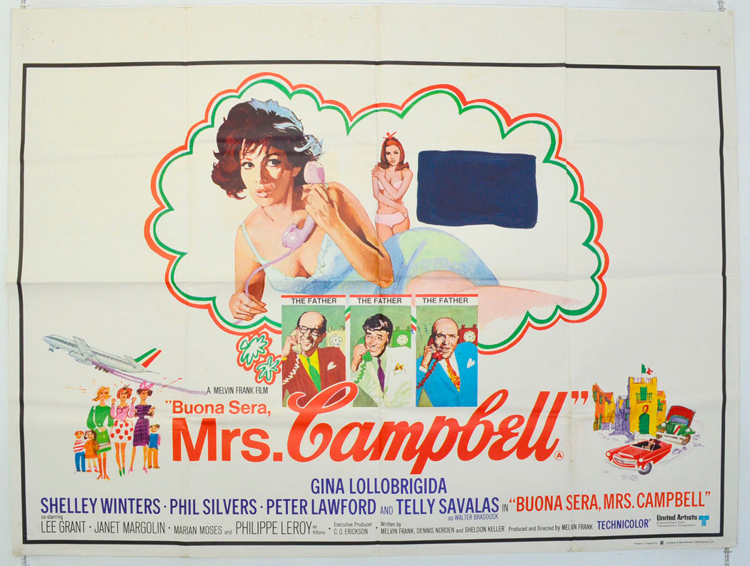 Buona Sera, Mrs Campbell  Original British Quad Poster - Film Poster - Movie Poster