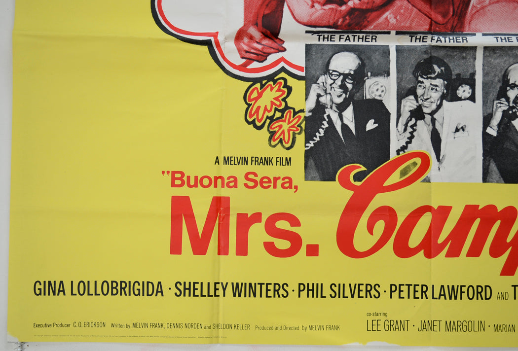 BUONA SERA, MRS CAMPBELL (Bottom Left) Cinema Quad Movie Poster 