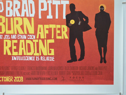 BURN AFTER READING (Bottom Right) Cinema Quad Movie Poster 