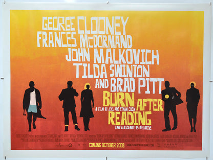 Burn After Reading - Original Quad Poster - Film Poster - Movie Poster