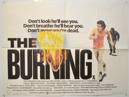 The Burning Original Quad Poster - Film Poster - Movie Poster