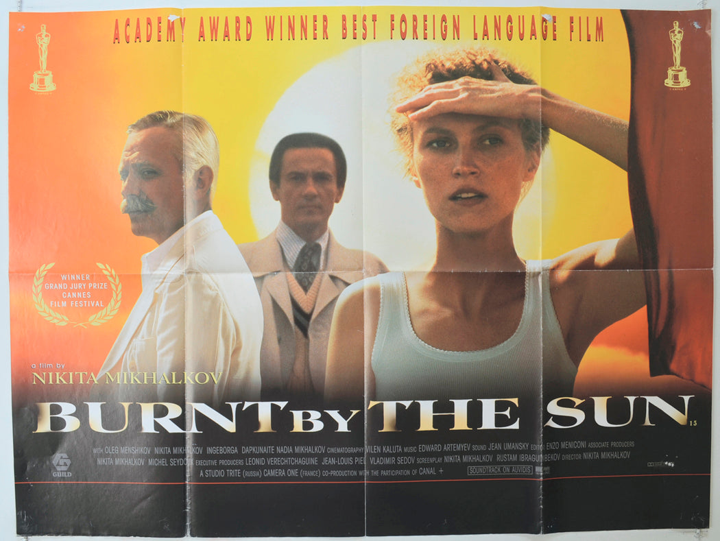 Burnt By The Sun Original Quad Poster - Film Poster - Movie Poster 