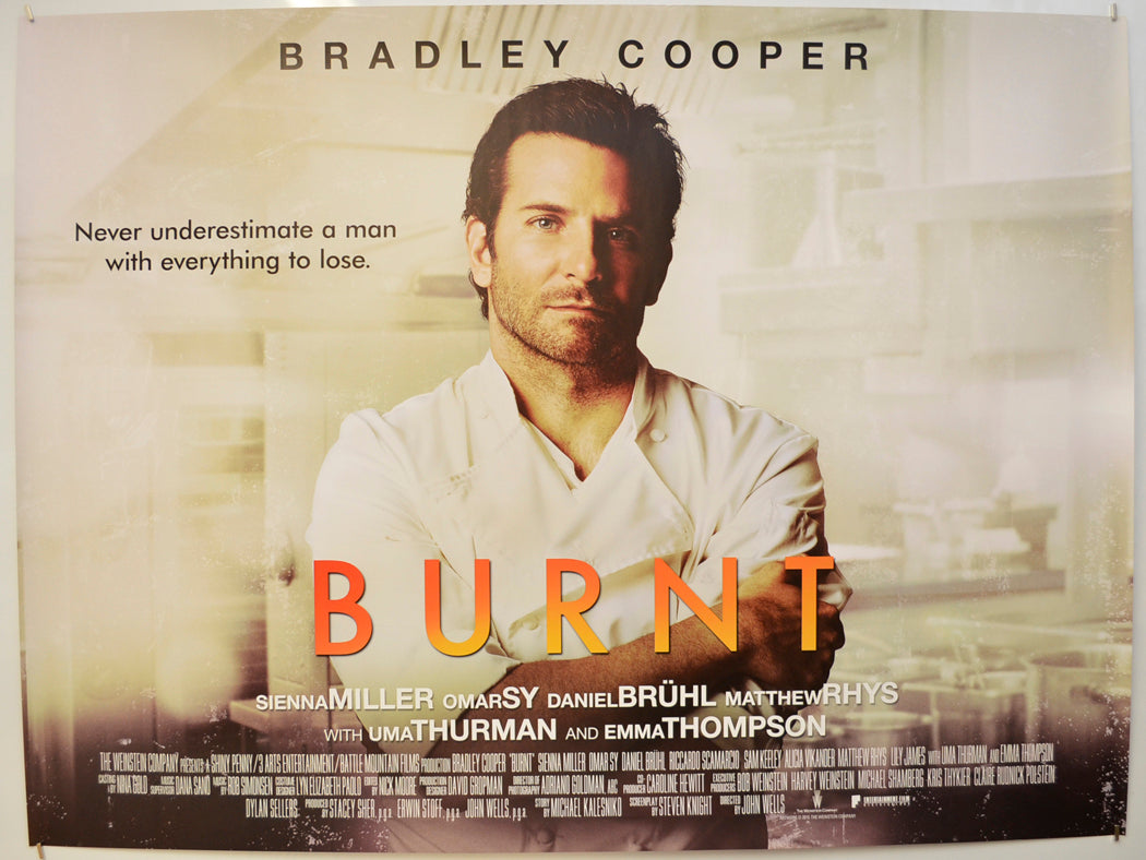 Burnt  Original Quad Poster - Film Poster - Movie Poster