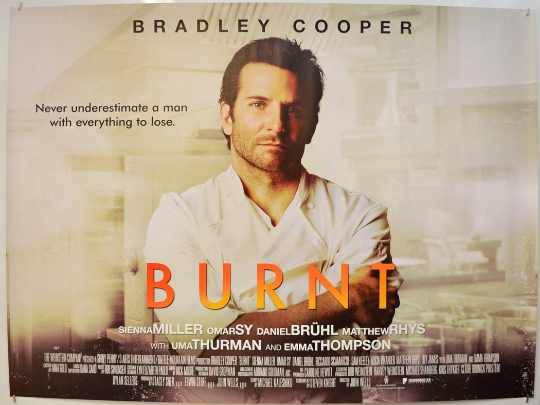 Burnt  Original Quad Poster - Film Poster - Movie Poster