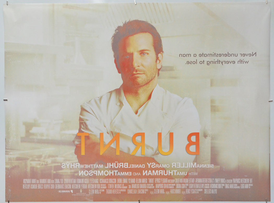 Burnt (Back) Cinema Quad Movie Poster 