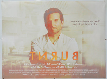Burnt (Back) Cinema Quad Movie Poster 