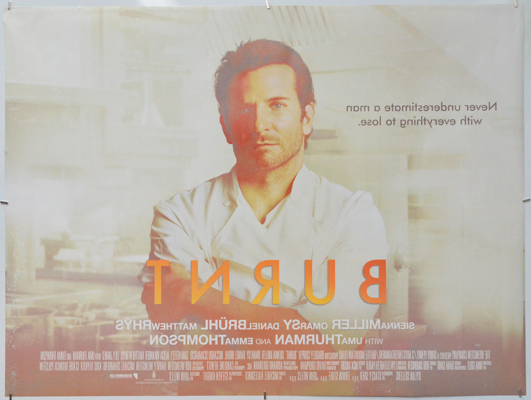 Burnt (Back) Cinema Quad Movie Poster 