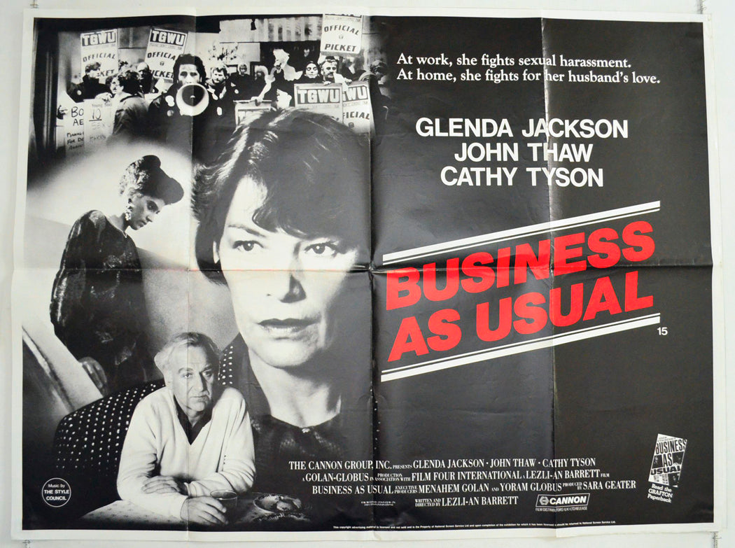 Business As Usual Original British Quad Poster - Film Poster - Movie Poster 