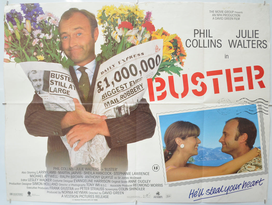 Buster - Original Quad Poster - Film Poster - Movie Poster