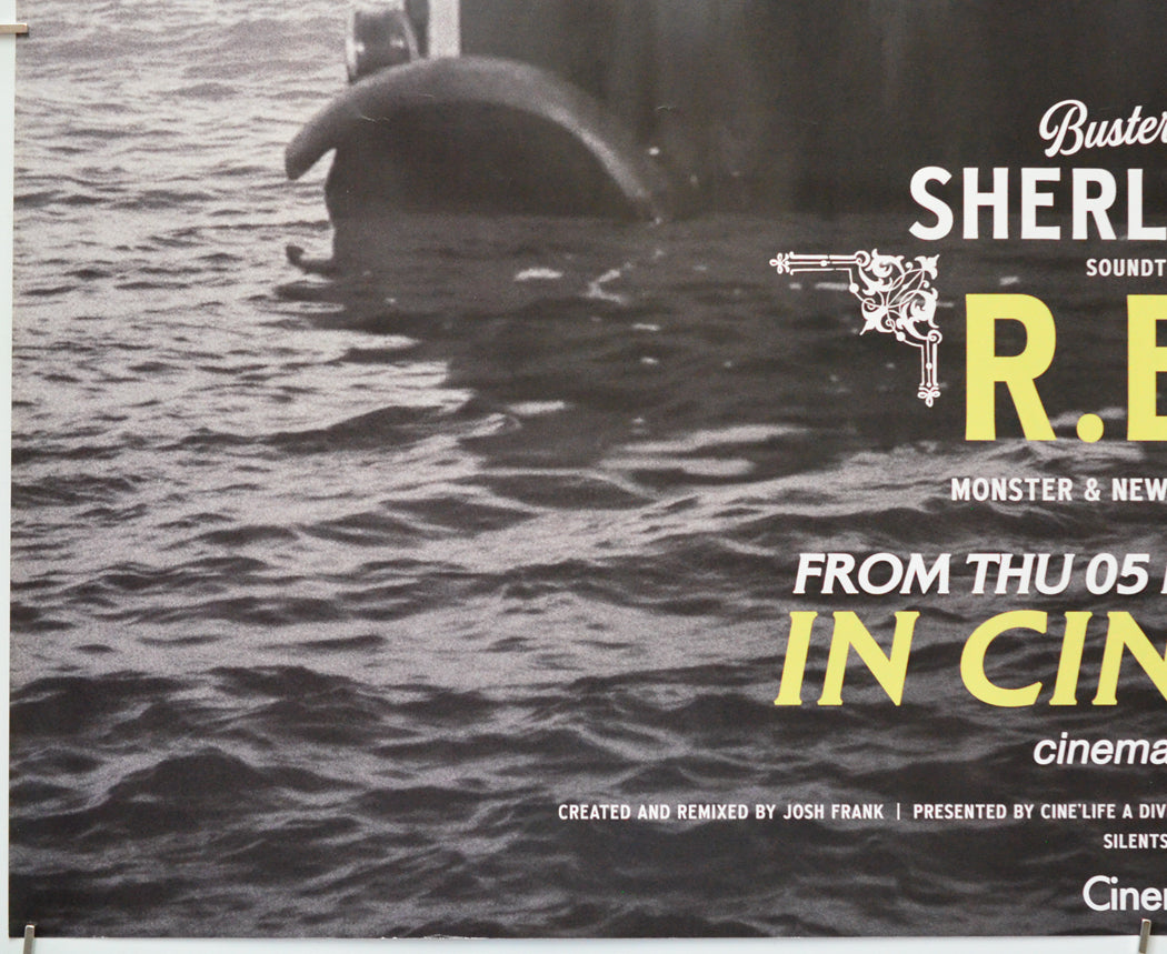 Buster Keaton's Sherlock Jr. Soundtracked with R.E.M. (Bottom Left) Cinema Quad Movie Poster 