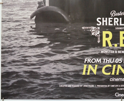 Buster Keaton's Sherlock Jr. Soundtracked with R.E.M. (Bottom Left) Cinema Quad Movie Poster 