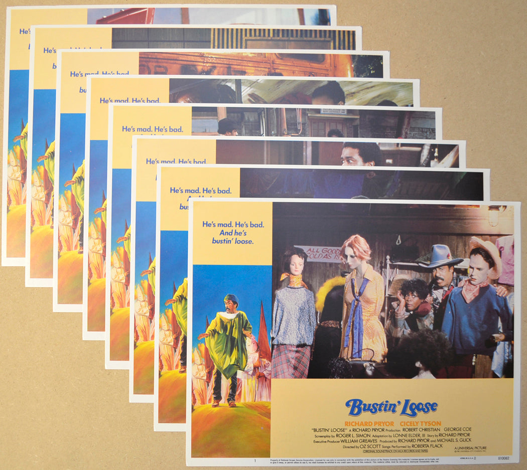 Bustin' Loose Set Of 8 Original Cinema Lobby Cards 