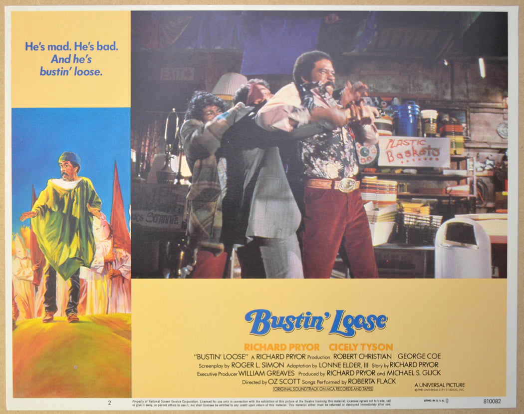 BUSTIN’ LOOSE (Card 2) Cinema Lobby Card Set 