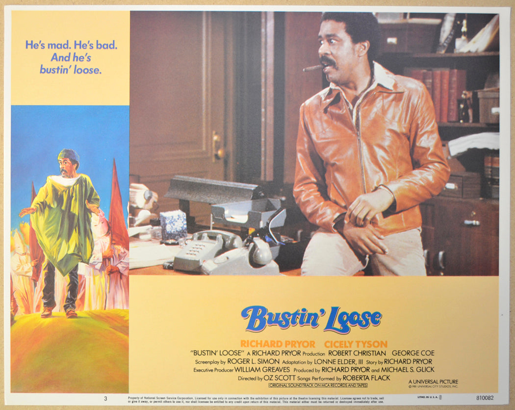 BUSTIN’ LOOSE (Card 3) Cinema Lobby Card Set 