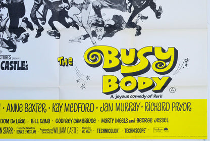 THE BUSY BODY (Bottom Right) Cinema Quad Movie Poster 