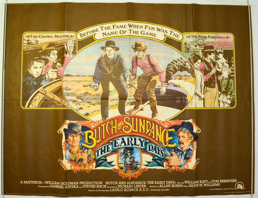 Butch And Sundance : The Early Days  Original British Quad Poster - Film Poster - Movie Poster