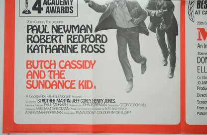 BUTCH CASSIDY AND THE SUNDANCE KID / MASH (Bottom Left) Cinema Quad Movie Poster 