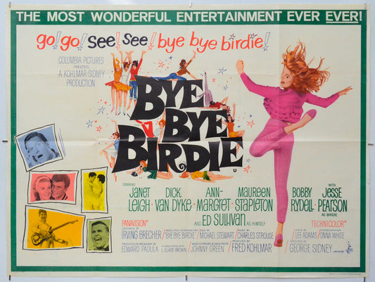 Bye Bye Birdie - Original Quad Poster - Film Poster - Movie Poster