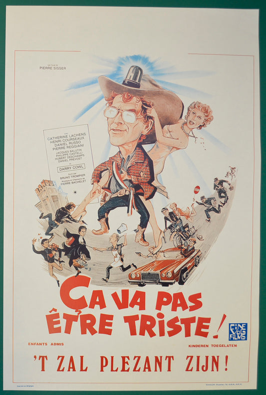 Ca Va Pas Etre Triste  Original Belgian Poster - Film Poster - Movie Poster  