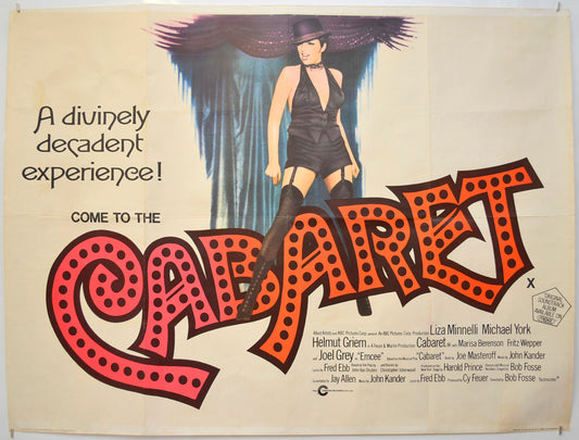 Cabaret Original Quad Poster - Film Poster - Movie Poster