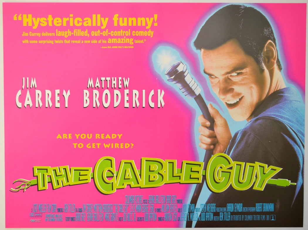 The Cable Guy Original Mini Quad Poster - Film Poster - Movie Poster