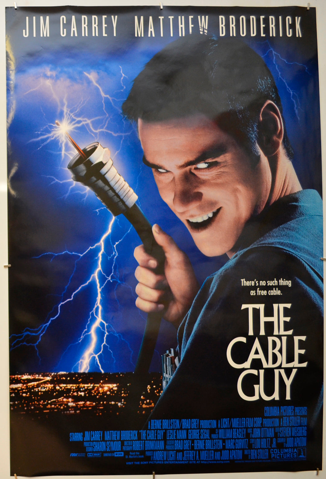 The Cable Guy Original One Sheet Poster - Film Poster - Movie Poster