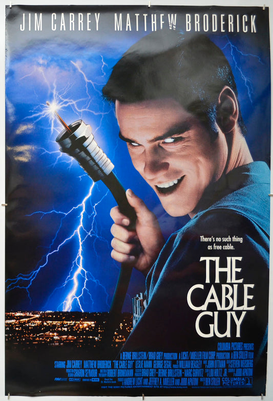 The Cable Guy  Original One Sheet Poster - Film Poster - Movie Poster