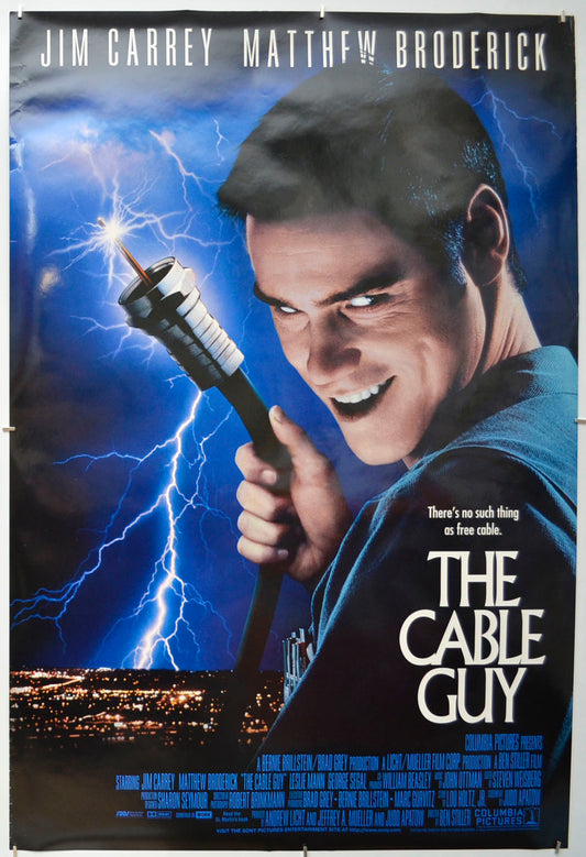 The Cable Guy  Original One Sheet Poster - Film Poster - Movie Poster