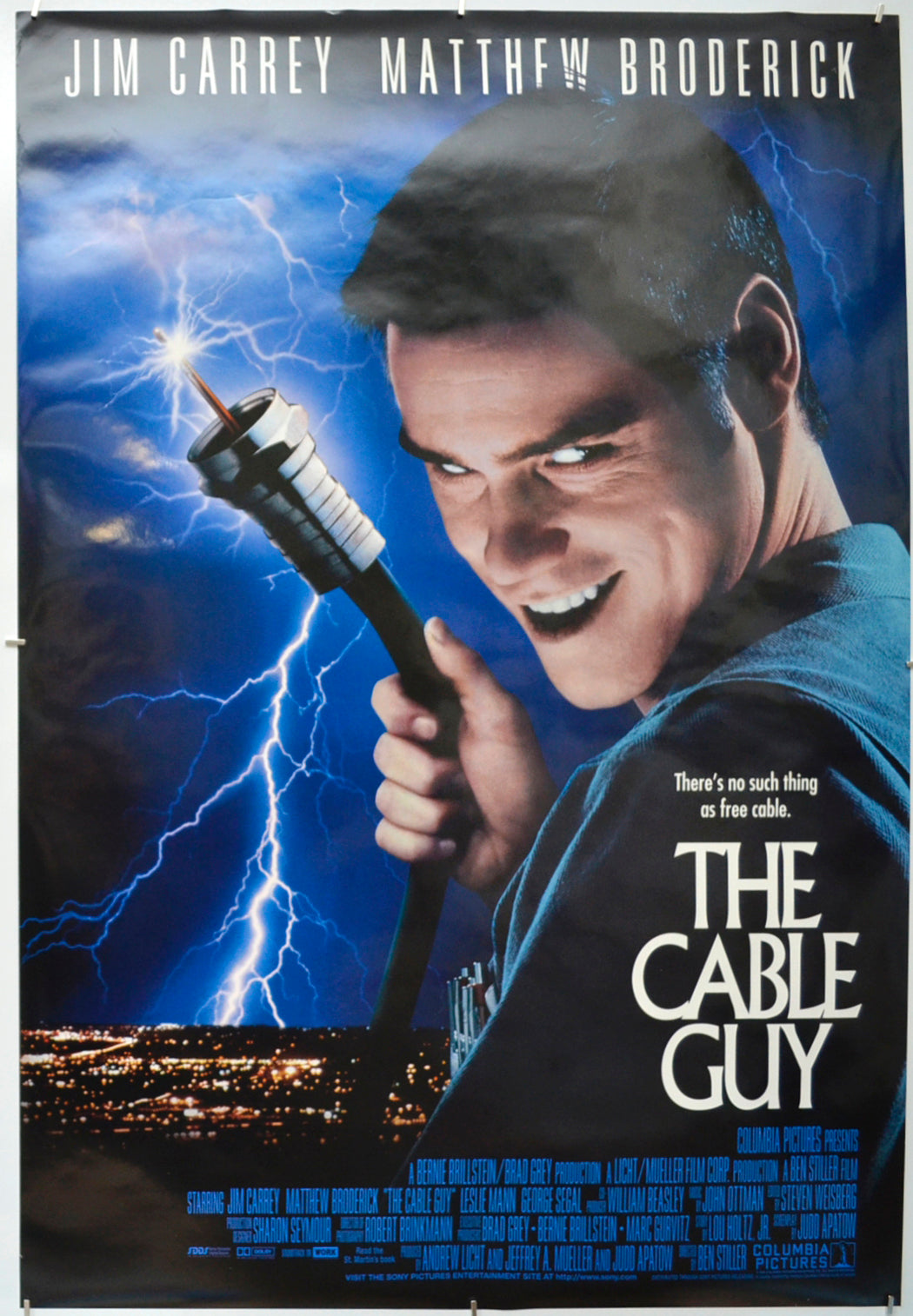 The Cable Guy - Original One Sheet Poster - Film Poster - Movie Poster