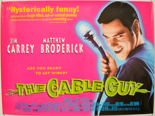 The Cable Guy  Original Quad Poster - Film Poster - Movie Poster