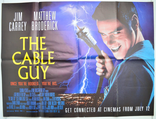 The Cable Guy  (Teaser / Advance Version)   Original Quad Poster - Film Poster - Movie Poster  