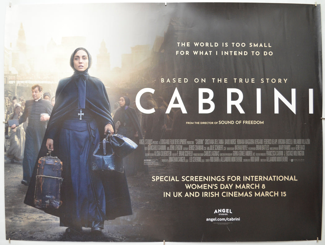 Cabrini Original Quad Poster - Film Poster - Movie Poster 