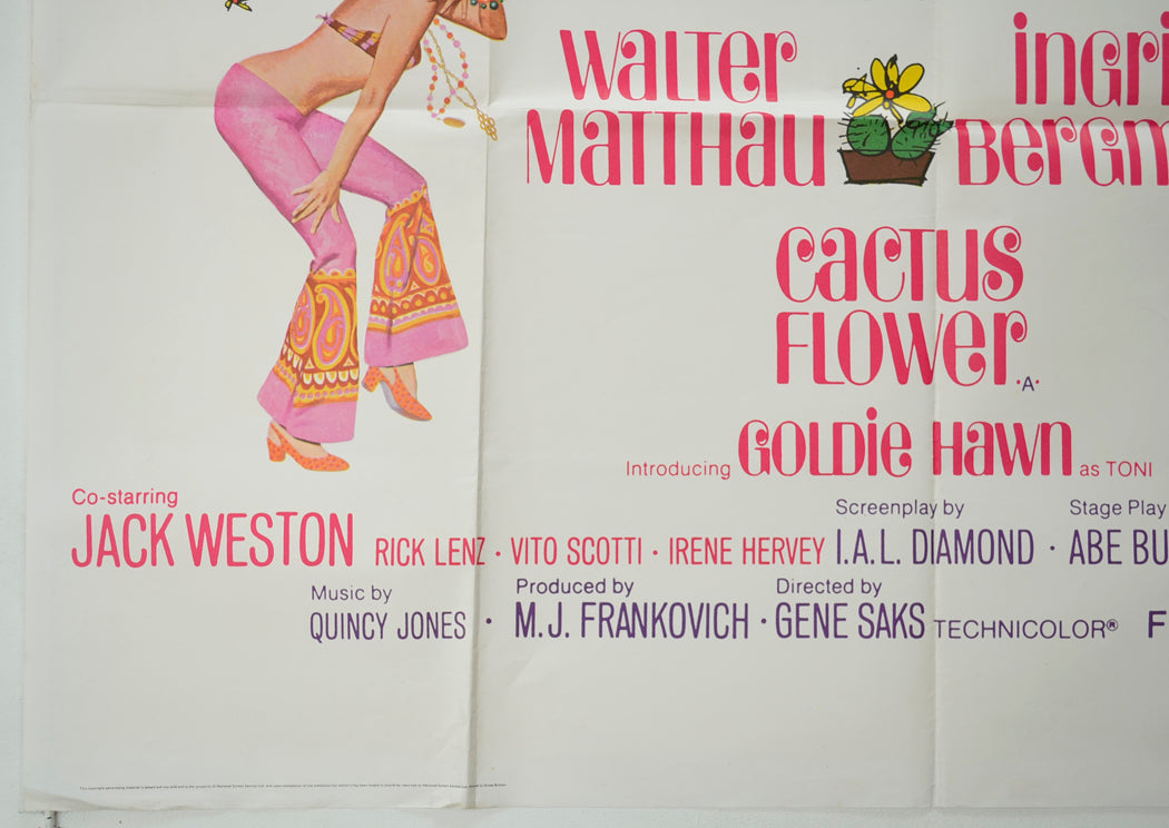 CACTUS FLOWER (Bottom Left) Cinema Quad Movie Poster 