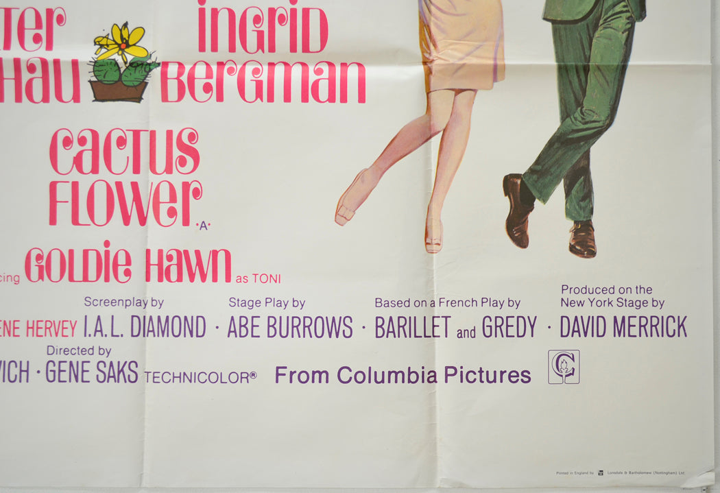 CACTUS FLOWER (Bottom Right) Cinema Quad Movie Poster 